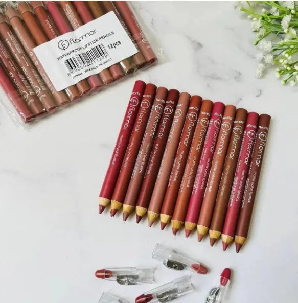 Flormar Lip Pencil Pack of 12