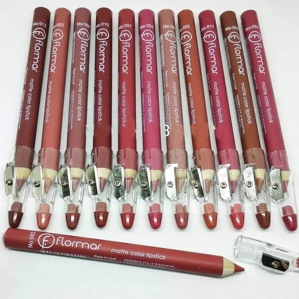 Flormar Lip Pencil Pack of 12
