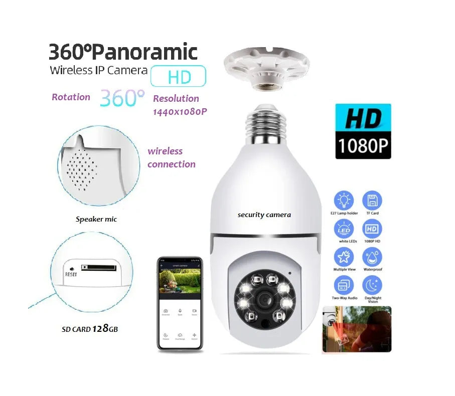 CCTV HD Bulb Camera