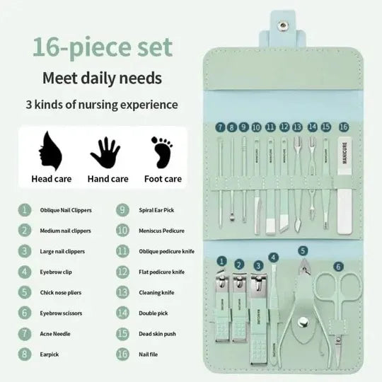 Manicure Pedicure Kit Nail Care Tools