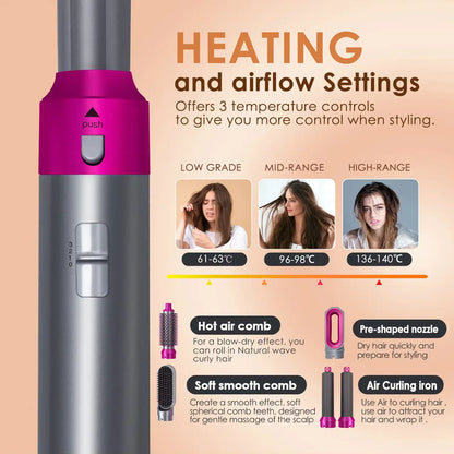 5 in 1 Hair Dryer Hot Comb